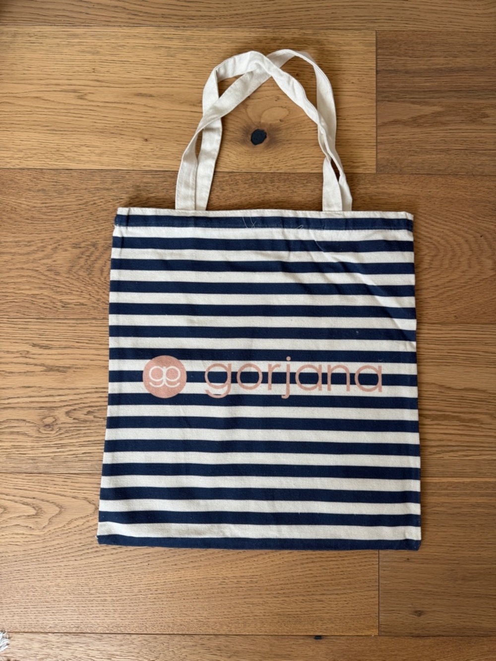 Gorjana Striped Canvas Tote Bag